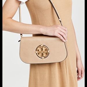 Tory Burch Miller Glazed Leather Clutch